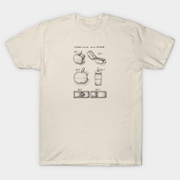 Apple Cellphone Patent 1985 T-Shirt by Joodls